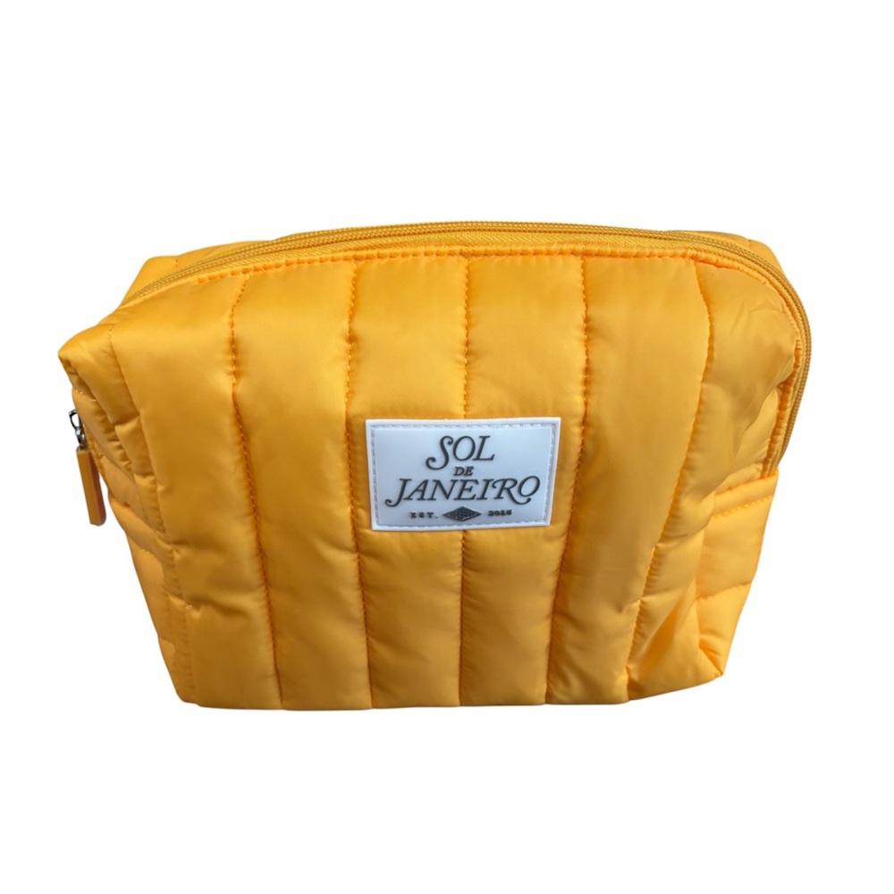 Sol de Janeiro Vibrant Yellow Quilted Pouch